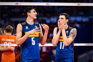 Michieletto e Anzani della Nazionale italiana maschile di volley